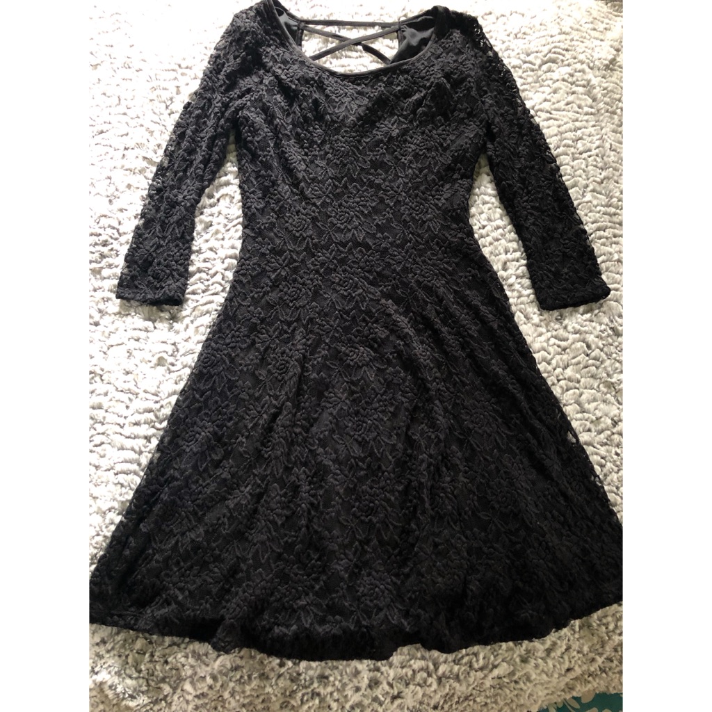 Nwot Maurices Black Lace Dress